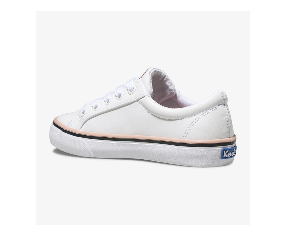 Tenis Keds Niña Blancos - Jump Kick - 8416-BKTGS